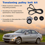 2722021419 2722000270 2722021019 For Mercedes-Benz GLK350 Drive Belt Tensioner & Idler Pulley Serpentine Belt Kit