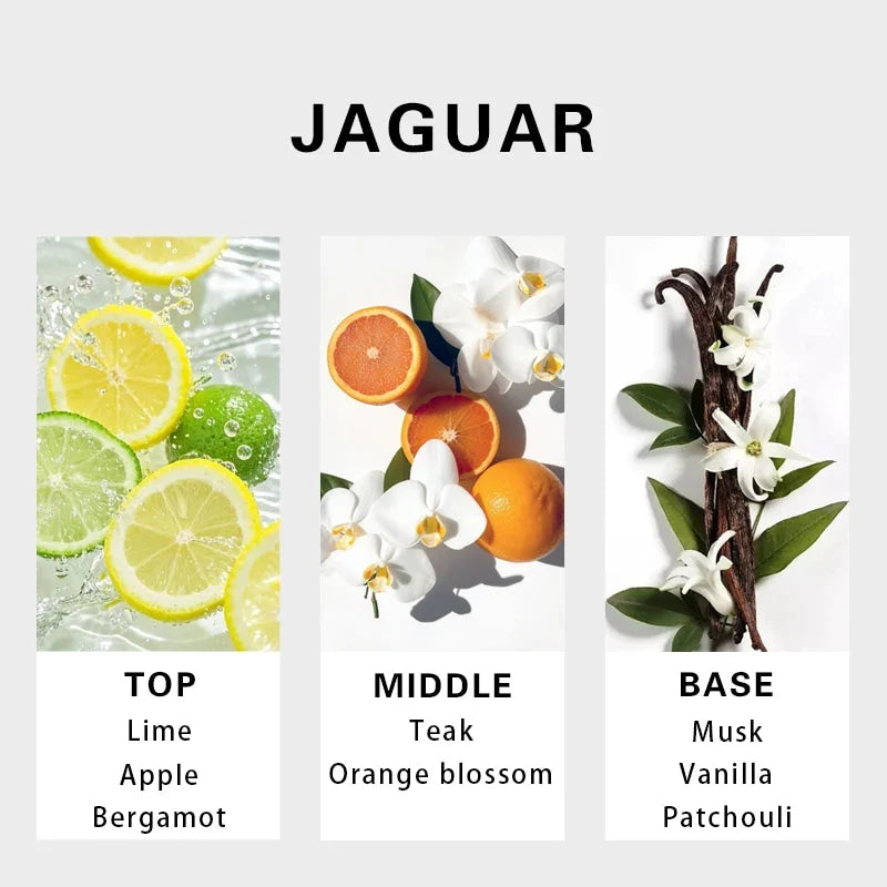 Jaguar Classic Gold men Eau De Toilette Spray 100ml Woody fragrance notes with original, long-lasting scent