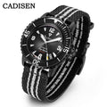 CADISEN Deep Explorer 2025 New Automatic Mechanical Watch Man Canvas Strap Wristwatch MIYOTA  Luxury Luminous Waterproof Watches
