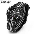 CADISEN Deep Explorer 2025 New Automatic Mechanical Watch Man Canvas Strap Wristwatch MIYOTA  Luxury Luminous Waterproof Watches