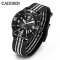 CADISEN Deep Explorer 2025 New Automatic Mechanical Watch Man Canvas Strap Wristwatch MIYOTA  Luxury Luminous Waterproof Watches