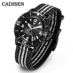 CADISEN Deep Explorer 2025 New Automatic Mechanical Watch Man Canvas Strap Wristwatch MIYOTA  Luxury Luminous Waterproof Watches