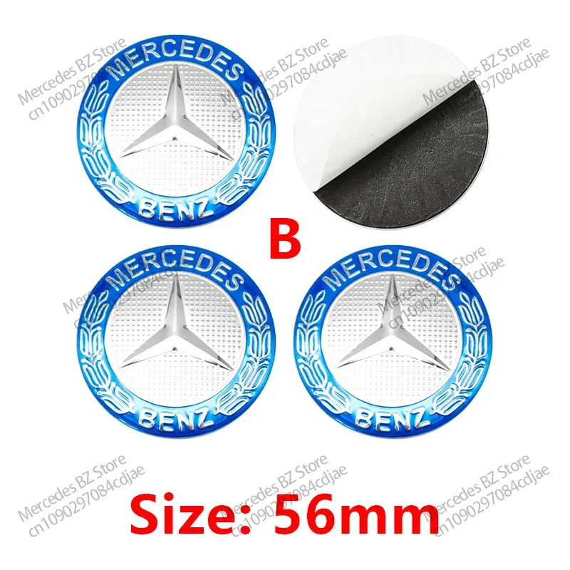4pcs 56mm 75mm Car Wheel Center Hub Caps Cover Auto Accessories Mercedes Benz Amg C180 C200 C260 W108 W124 W126 W140 W168 W176