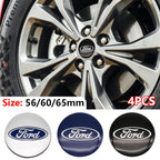4pcs 56 60 65mm Car Wheel Center Hub Caps Stickers Badge For Ford Escape Shelby Mondeo Fiesta Fusion Explorer Edge Styling