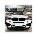 New Performance Gloss Black Front Bumper For BMW X6 F16 M Sport 2015 To 2019 ABS Splitter Lip Spoiler Diffuser By Body Kit