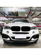 New Performance Gloss Black Front Bumper For BMW X6 F16 M Sport 2015 To 2019 ABS Splitter Lip Spoiler Diffuser By Body Kit