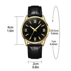 Luxury Minimalist Watch for Men Leather Ultra Thin Band Leather Man Business Wristwatches Casual Quartz Watches Reloj Hombre
