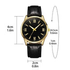 Luxury Minimalist Watch for Men Leather Ultra Thin Band Leather Man Business Wristwatches Casual Quartz Watches Reloj Hombre