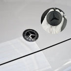 57mm Star Flat Hood Bonnet Logo Mercedes Benz AMG W204 W124 W201 W202 W212 W220 W205 Emblem Badge stickers automobile Accessorie