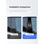 Car Stickers B-Pillar Center Column Decoration Cover Decals Auto Accessorie For Honda Civic FIT CRV Accord Jazz HRV Insight CRZ