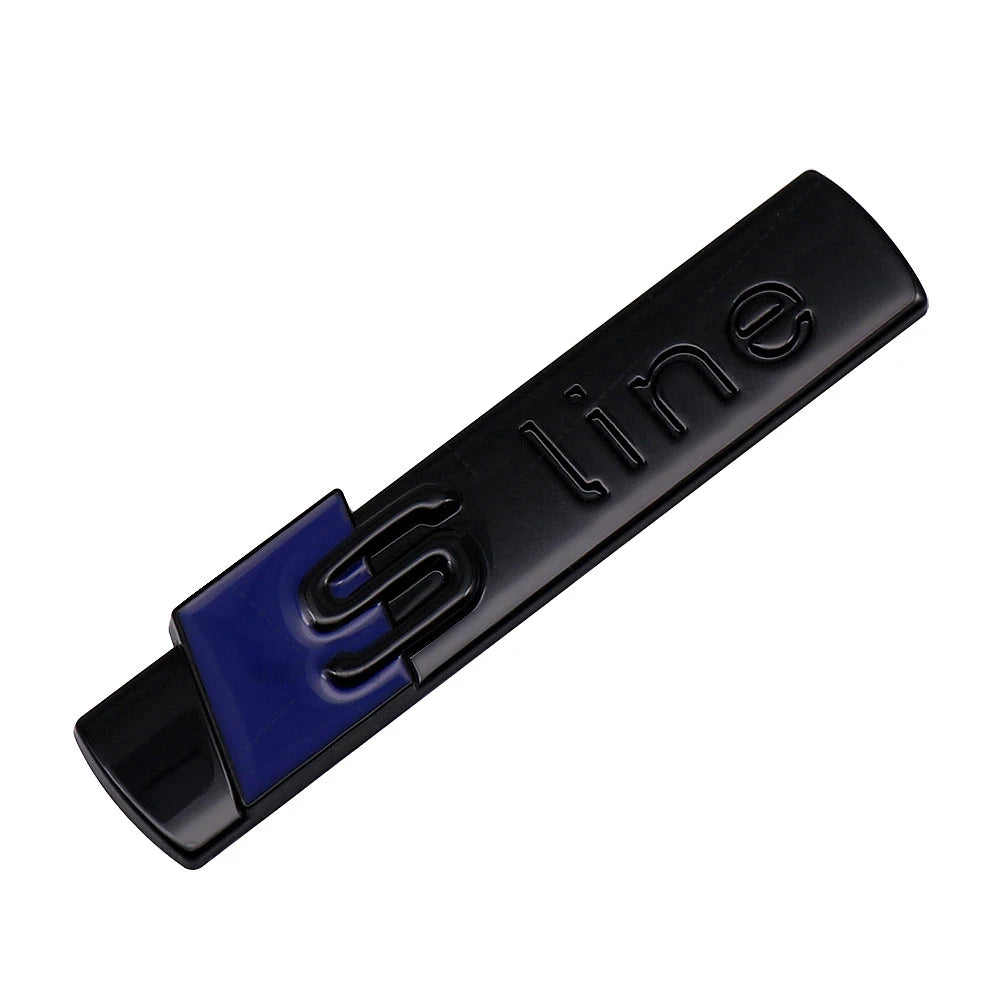 3d abs SLine Logo S Line Badge Car Fender Side Emblem Sticker For Audi A1 A2 A3 A4 A5 A6 A7 Q2 Q3 Q4 Q5 Q6 Q7 S3 S4 S5 S6 TT