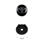 4Pcs 60MM Car Wheel Center Hub Caps Badge Tire Rim Covers For Toyota Fortuner Chr Verso Prius Hiace Yaris TRD Corolla GR Sport