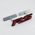 3D Metal Logo RS Emblem Letters Car Front Grille Badge Rear Trunk Sticker For Honda Civic City Fit Shuttle Jazz Car Acceessories