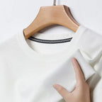 Nueva camiseta de manga corta con cuello redondo y gofres de verano para hombre, Top de manga corta