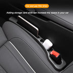 Tira de enchufe de costura lateral para asiento de coche, tira de relleno a prueba de fugas para todos los modelos de coche, billetera, soporte para teléfono, accesorios para coche, 2 uds.