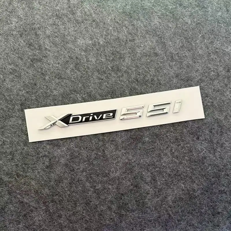 3D ABS Car Mudguard Trunk Emblem Sticker XDrive  20i 23i 25i 28i 30i 35i 40i 45i 48i 50i 55i Badge Decal Decor Fit for X3 X5
