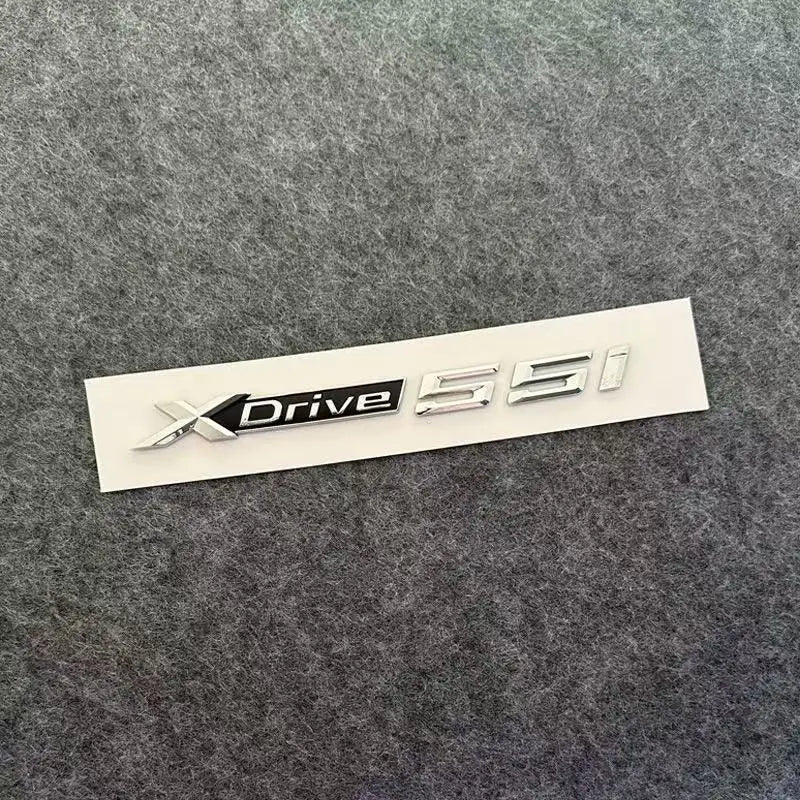 3D ABS Car Mudguard Trunk Emblem Sticker XDrive  20i 23i 25i 28i 30i 35i 40i 45i 48i 50i 55i Badge Decal Decor Fit for X3 X5