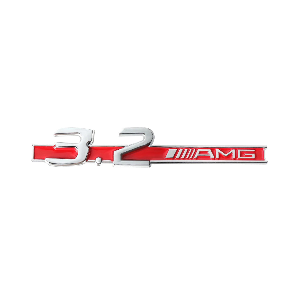3D ABS Car Styling Logo 3.2 5.5 6.3 6.5 AMG Badge Fender Side Rear Trunk Sticker for Mercedes Benz A CLA GLC W108 W222 C180 W190