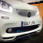 12.9cm Support Acc Car Front Grill Emblem Badge with B Logo for Smart BRABUS W453 2015-2019 Modify Badge Accessories