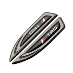 2Pcs Car Metal Car Wing Side Emblem Fender Stickers For Toyota Rav4 TRD Prado Hilux Corolla Auris Prius Camry Venza