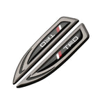2Pcs Car Metal Car Wing Side Emblem Fender Stickers For Toyota Rav4 TRD Prado Hilux Corolla Auris Prius Camry Venza