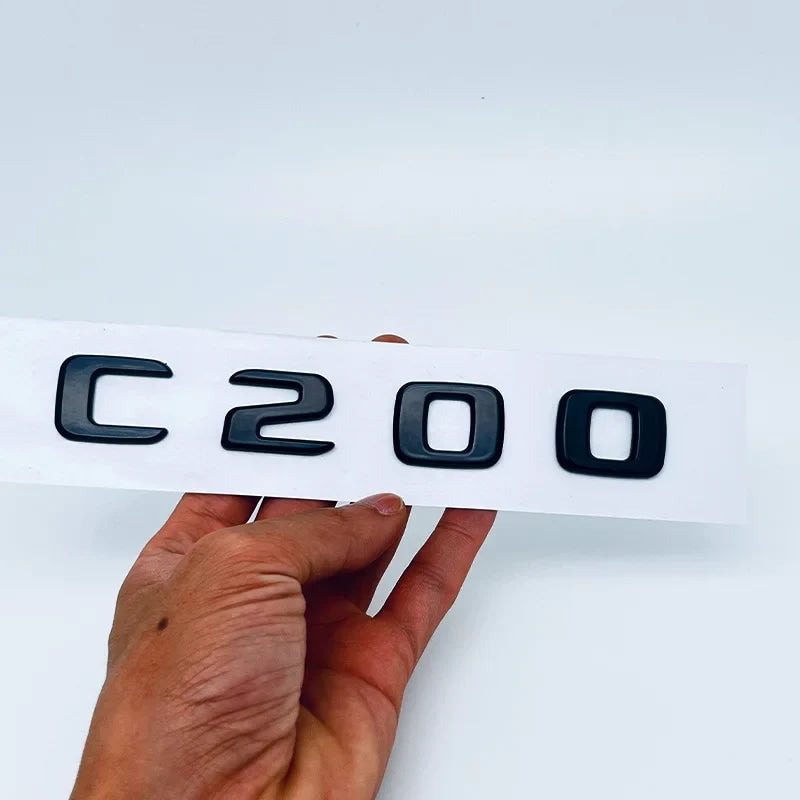 ABS Plastic C200 C200L C230 C250 Trunk Rear Logo Badge Emblem Sticker For Mercedes Benz C Class W201 W202 W203 W204 W205