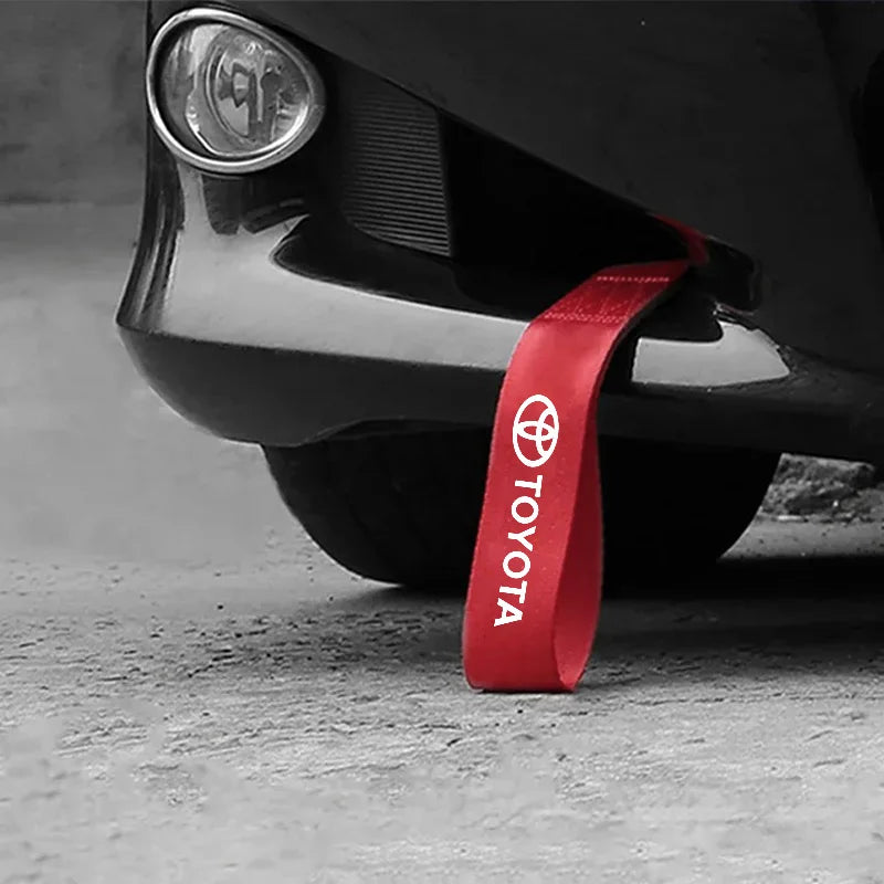 Car Tow Rope Trailer Racing Strap Auto Accessories For Toyota Hilux Aygo Yaris Ractis Corolla Camry CHR Auris Tacoma Cruiser TRD
