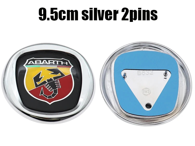 1pcs 6cm 9.5cm 12cm 3D ABS Car Front Logo Steer Wheel Rear Bumper Tail Door Trunk Emblem Sticker Styling Accessories