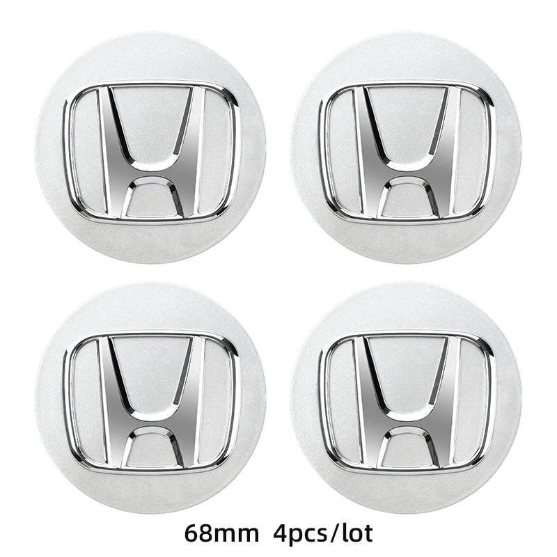 ABS Wheel Center Cap Wheels Tyre Car Wheel Center Cap Set Vehicles Cover For Honda Civic Fit Jazz Accord Pilot CRV Odyssey