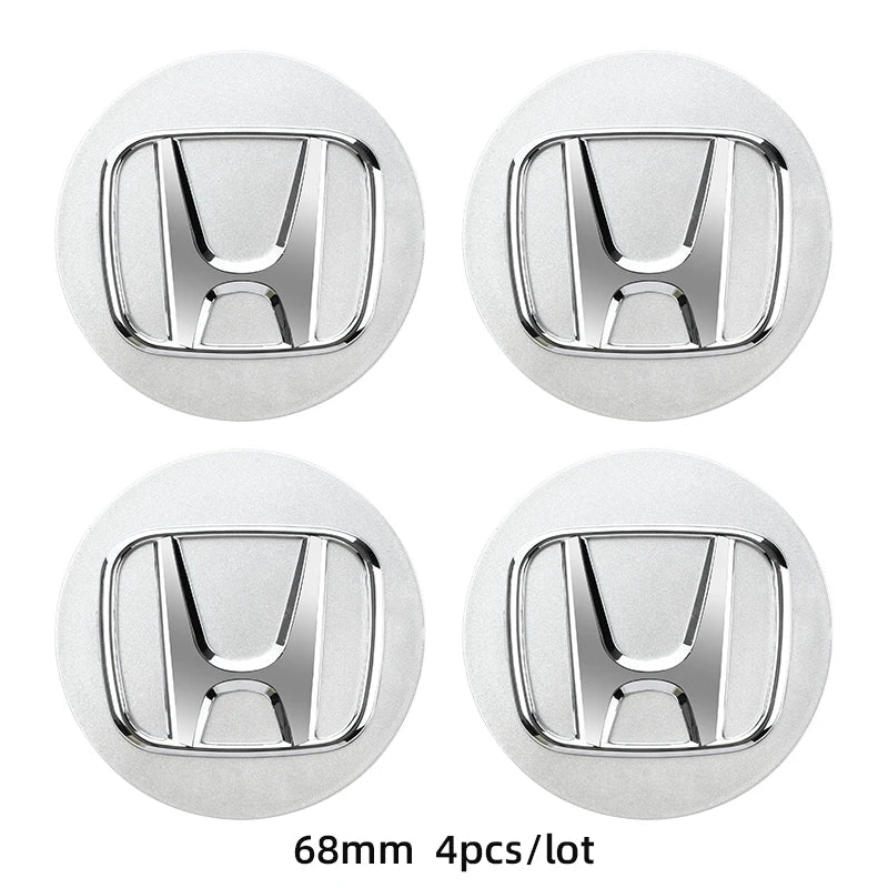 ABS Wheel Center Cap Wheels Tyre Car Wheel Center Cap Set Vehicles Cover For Honda Civic Fit Jazz Accord Pilot CRV Odyssey