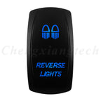 12V 20A Blue Led Car Boat Laser Rocker Switch ON OFF, (ON) OFF, ON OFF ON, (ON) OFF ON, (ON) OFF (ON) Waterproof