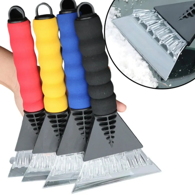 Rascador de hielo para coche, rompevientos para parabrisas, cepillos de vidrio de limpieza rápida, herramienta para quitar la nieve, pala para cepillos de nieve para invierno y ventana de coche