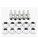 JDM Fender Washers M6 Bolt Set Car Modification Gasket Screw Fender Bumper Engine Aluminum Concave Screws Hex Fastener for Honda