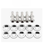 JDM Fender Washers M6 Bolt Set Car Modification Gasket Screw Fender Bumper Engine Aluminum Concave Screws Hex Fastener for Honda