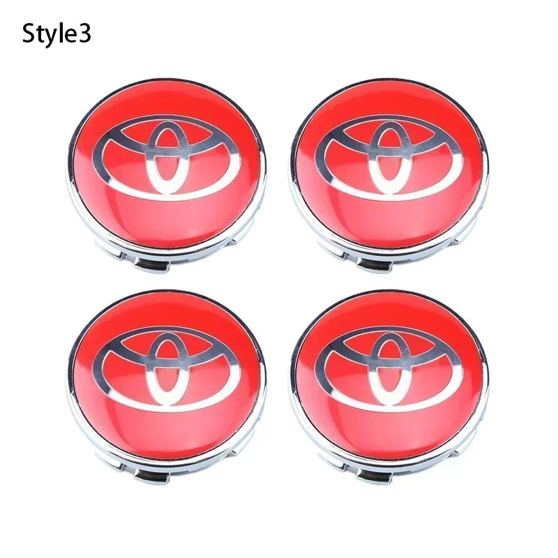 4pcs 60mm Car Tyre Wheel Center Hub Cap Badge For Toyota C-hr Prado Rav4 Yaris Hilux Prius Avensis Corolla Camry Accessories