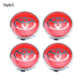 4pcs 60mm Car Tyre Wheel Center Hub Cap Badge For Toyota C-hr Prado Rav4 Yaris Hilux Prius Avensis Corolla Camry Accessories