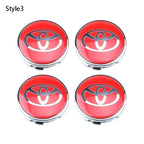 4pcs 60mm Car Tyre Wheel Center Hub Cap Badge For Toyota C-hr Prado Rav4 Yaris Hilux Prius Avensis Corolla Camry Accessories