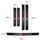 Car Door Trunk Sill Protective Strip Threshold Anti Scratch Sticker for Audi sline A4 B7 B8 B9 A3 8P 8V 8L A5 A6 Q3 Accessories