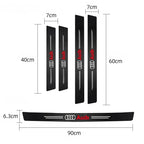 Car Door Trunk Sill Protective Strip Threshold Anti Scratch Sticker for Audi sline A4 B7 B8 B9 A3 8P 8V 8L A5 A6 Q3 Accessories