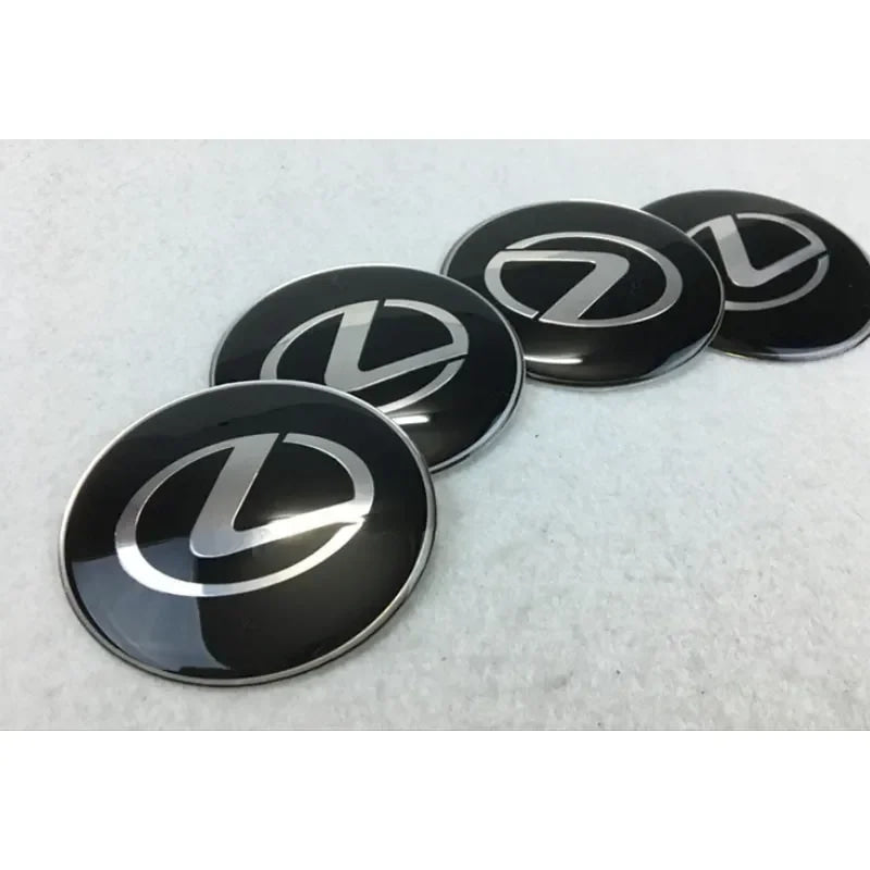 For Lexus NX200T ES250 ES300 ES350 RX350 RX400 GX300 IS300 IS400 Accessories 65MM Alloy Car Wheel Hubcap Sticker Center Cover
