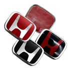 Car Steering Wheel Emblem H-Sticker For Honda Civic Accord City CRV Jade Fit Odyssey Hybrid Red Black Blue Interior Modification