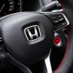 Car Steering Wheel Emblem Sticker For Honda Civic Accord City CRV Jade Fit Odyssey Hybrid Red Black Blue Interior Modification