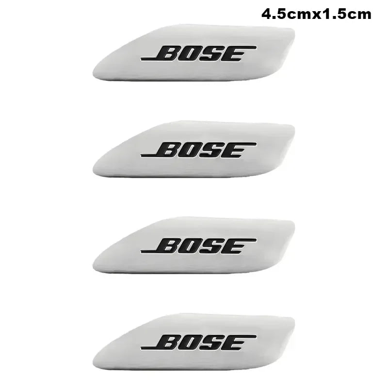 Chevrolet 3D Aluminum Car Audio Stickers Fit For Silverado Impala Malibu Equinox Cruze Camaro Tahoe/Suburban Blazer Spark Aveo