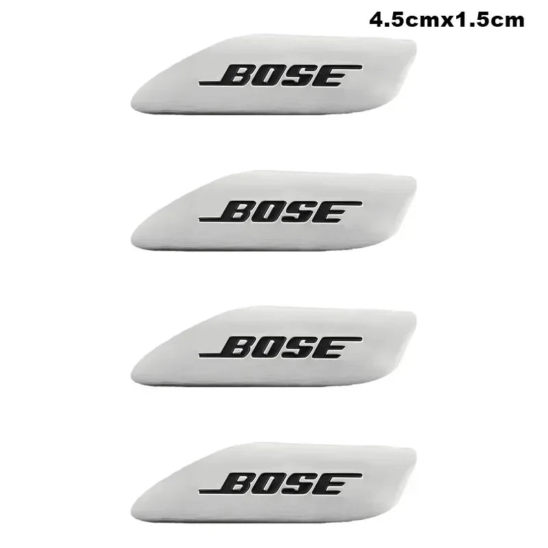Chevrolet 3D Aluminum Car Audio Stickers Fit For Silverado Impala Malibu Equinox Cruze Camaro Tahoe/Suburban Blazer Spark Aveo