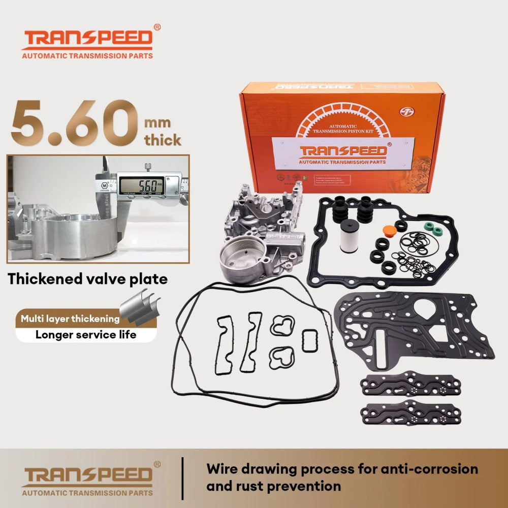 TRANSPEED DQ200 0AM DSG Automatic Transmission Mechatronic Repair Kit Housing Gasket Filter Rubber Ring Cover Kit For Audi Skoda