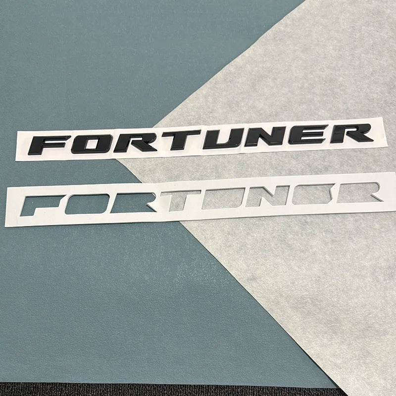 Car stickers Car Front Head Hood 3d Emblem Nameplate for TOYOTA FORTUNER Letters Badge Modified Decal Glue Sticker Accessories