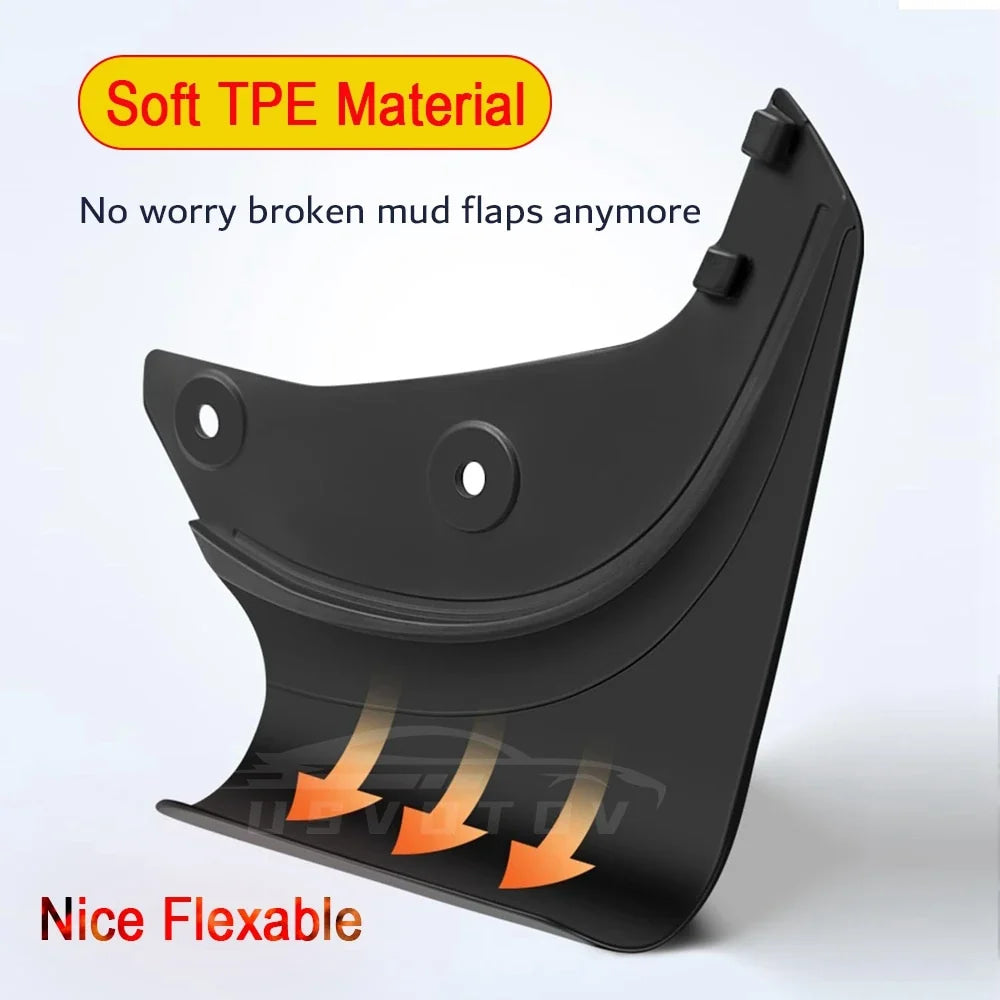 Protect Paint Mud Flap for Tesla Model 3 Y Accessories 2025 2026 Mud Flaps Tire Splash Guard All Weather Car Mudflap Accessories