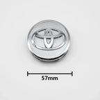 4pcs 57mm+62mm Car Tyre Wheel Center Hub Cap Badge For Toyota C-hr Prado Rav4 Yaris Hilux Prius Avensis Corolla Camry crown