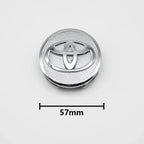 4pcs 57mm+62mm Car Tyre Wheel Center Hub Cap Badge For Toyota C-hr Prado Rav4 Yaris Hilux Prius Avensis Corolla Camry crown