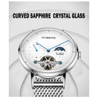 Classic Men's Watches Tourbillon Multi-function Full Automatic Men Watch High end Male Steel Strap Waterproof Wrist watches